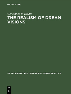 cover image of The realism of dream visions
